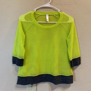 Yellow/Green Soybu Mesh Top